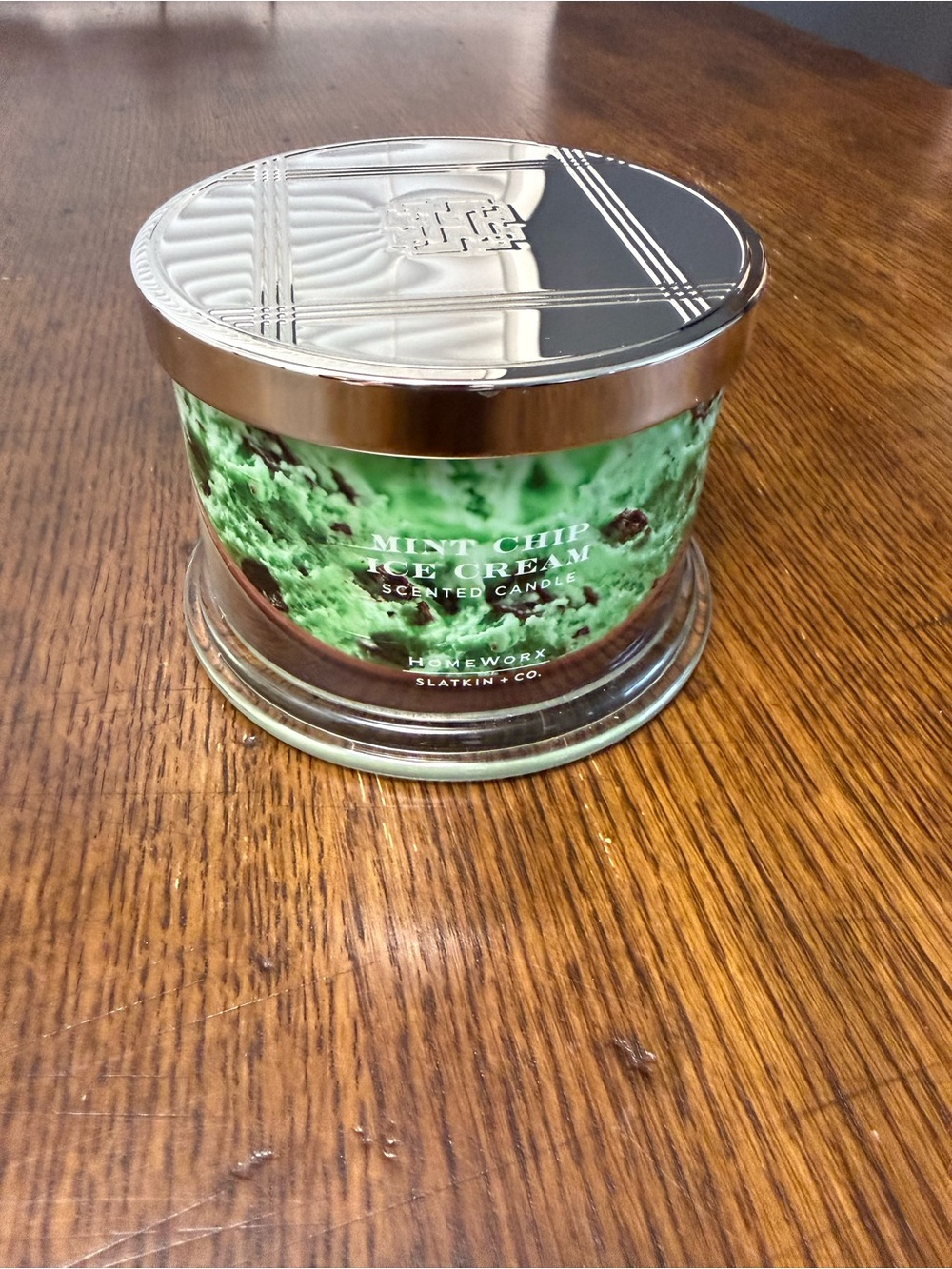 HomeWorx by Slatkin + Co. | Mint Chip Ice Cream Candle | 14 oz. | NWT